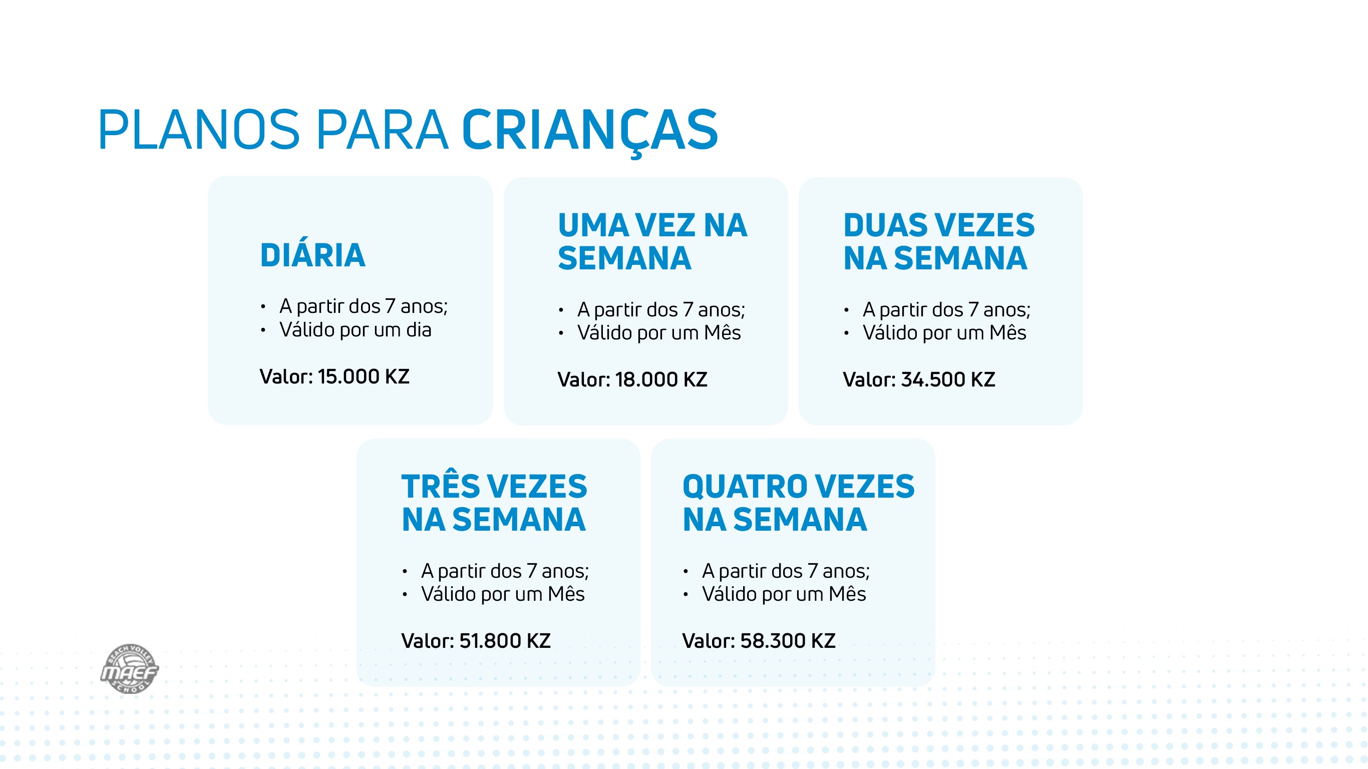 Planos para Crianças