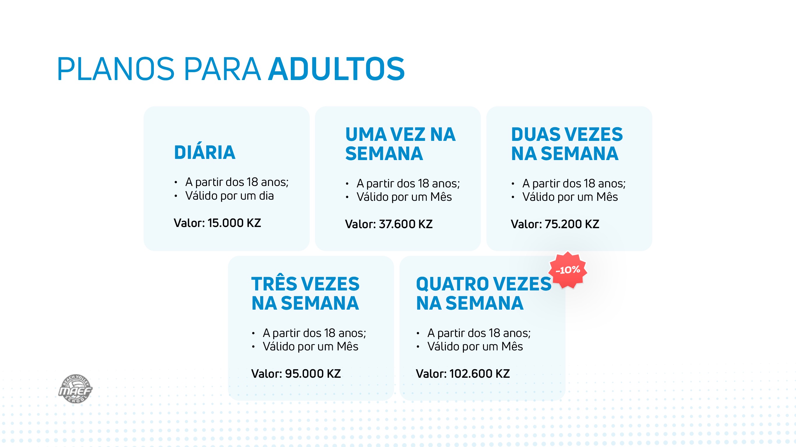 Planos para Adultos
